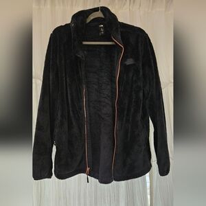 The North Face Black Teddy Jacket with Orange Accents